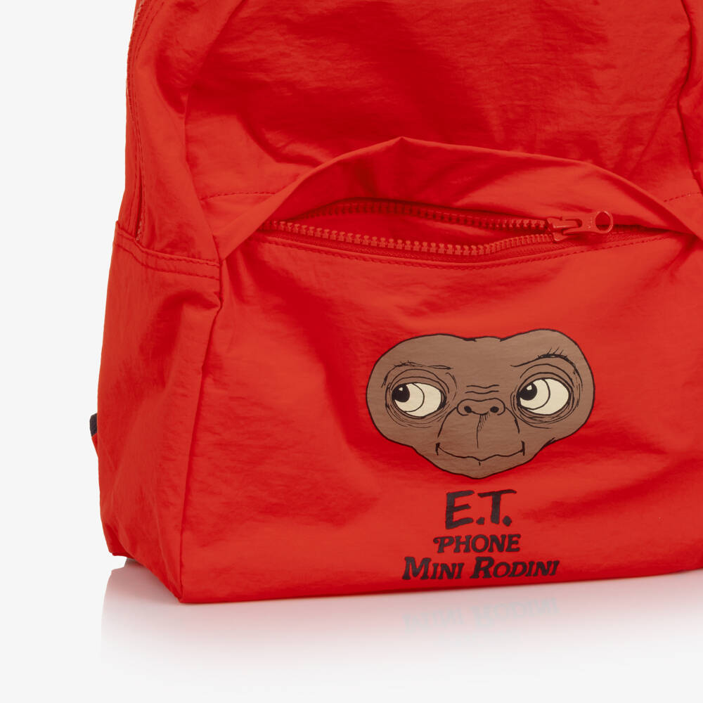 Mini Rodini-حقيبة ظهر بطبعة E.T. لون أحمر (35 سم) | Childrensalon
