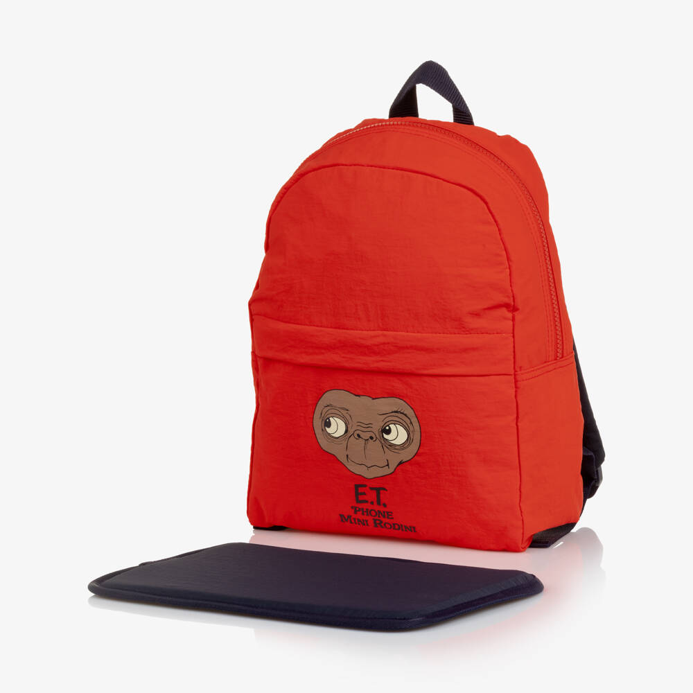 Mini Rodini-حقيبة ظهر بطبعة E.T. لون أحمر (35 سم) | Childrensalon
