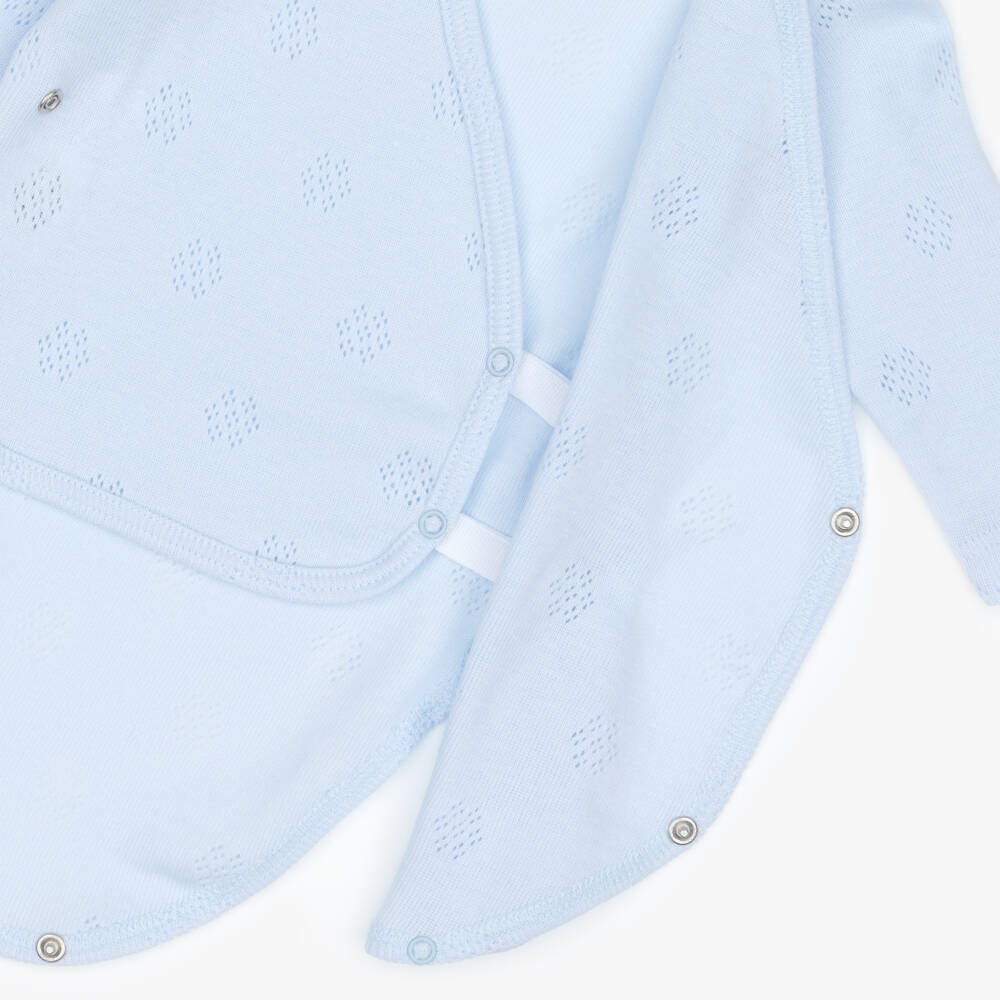 Minutus-Голубой подарочный комплект с комбинезоном из хлопка | Childrensalon