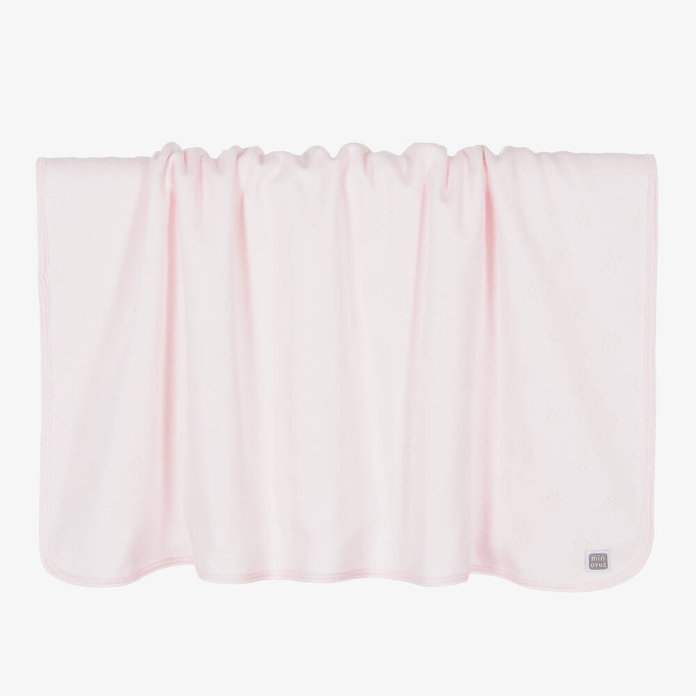 Minutus-Girls Pink Cotton Babysuit Set | Childrensalon