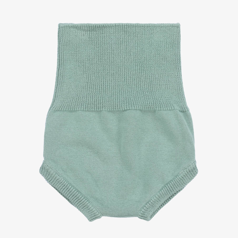 Minutus-Green Cotton Baby Shorts Set | Childrensalon