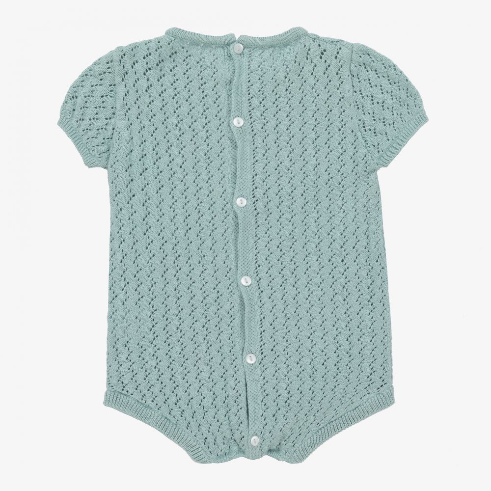 Minutus-تبّان قطن محبوك لون أخضر نعناعي للأطفال | Childrensalon