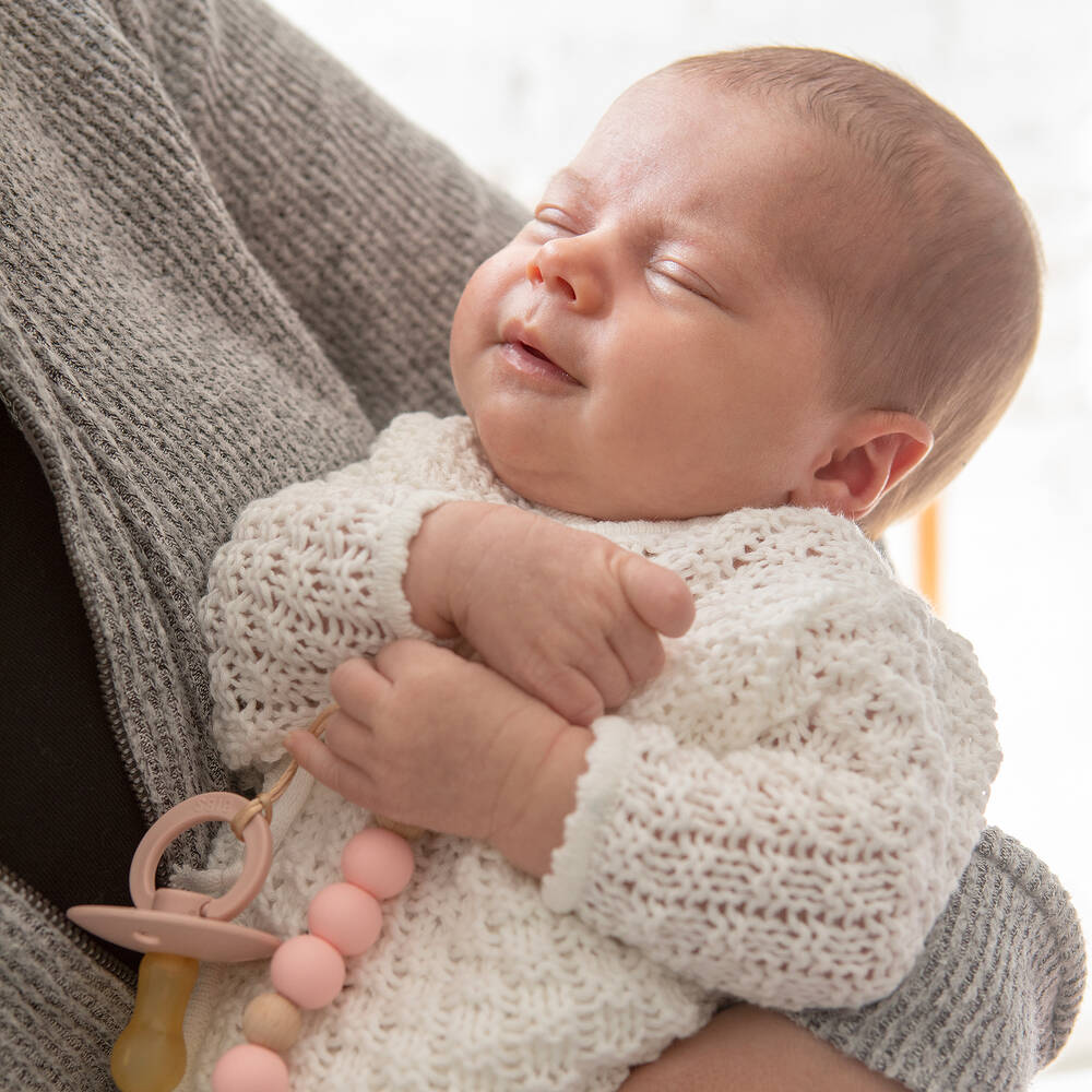 Minutus-Ivory Knit Baby Trouser Set | Childrensalon