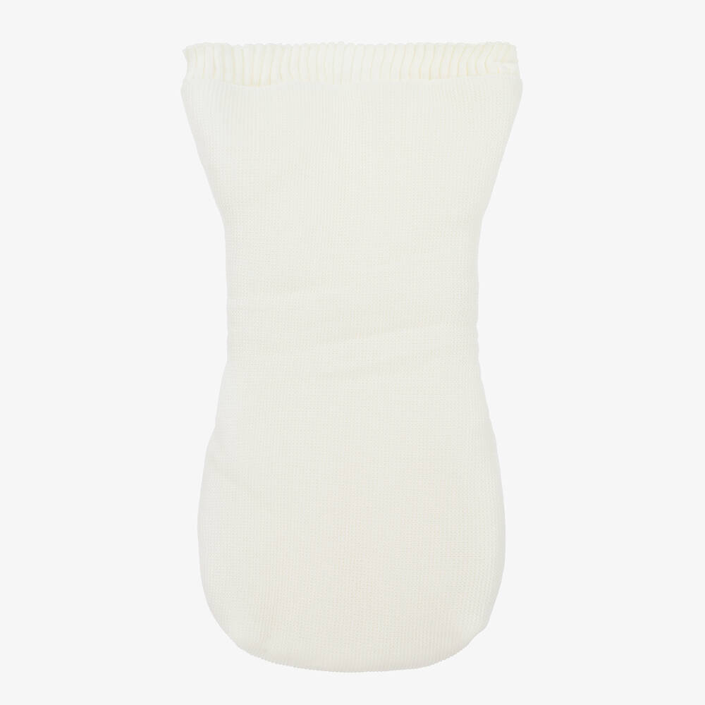 Minutus-Ivory Knitted Baby Nest (75cm) | Childrensalon