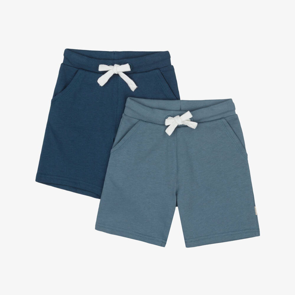 Minymo-شورت قطن جيرسي لون أزرق للأولاد (عدد 2) | Childrensalon