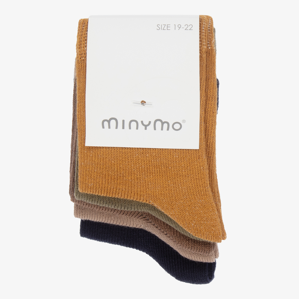 Minymo-Коричневые и синие носки (5пар) | Childrensalon