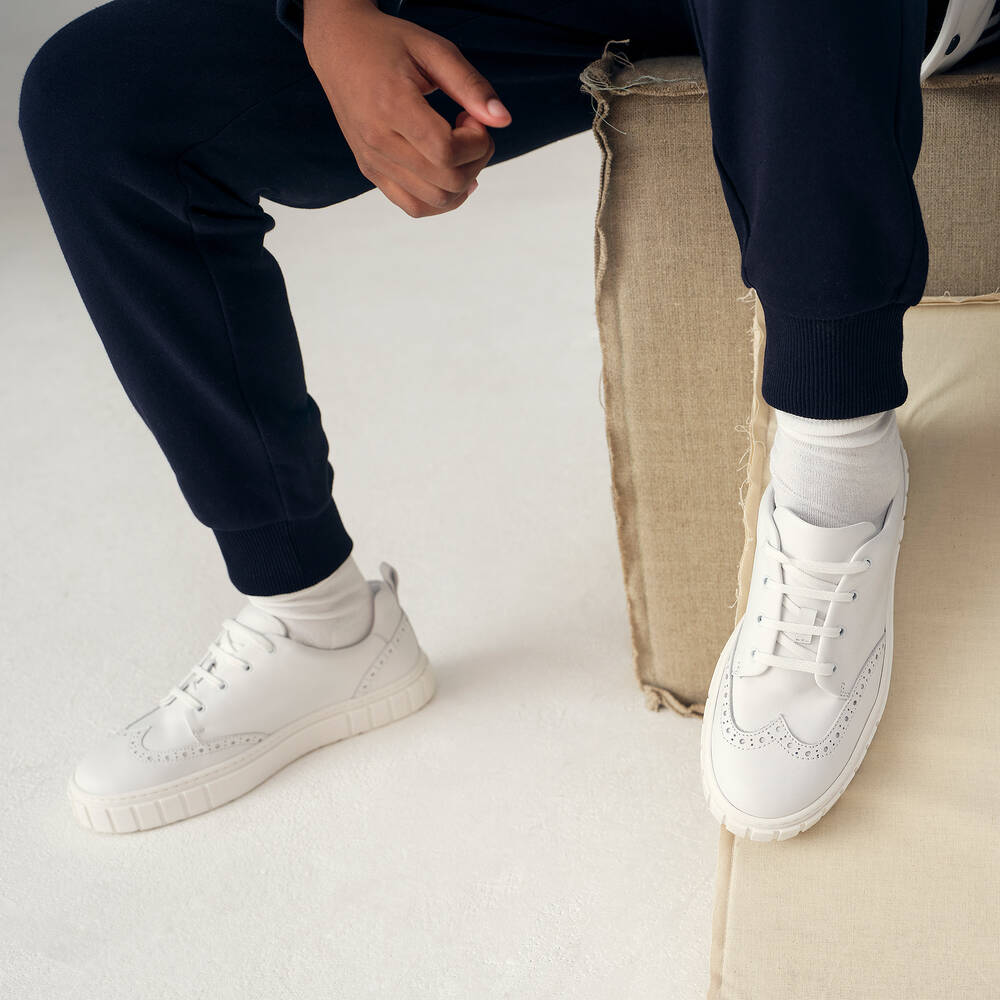 Minymo-White & Grey Socks (5 Pack) | Childrensalon