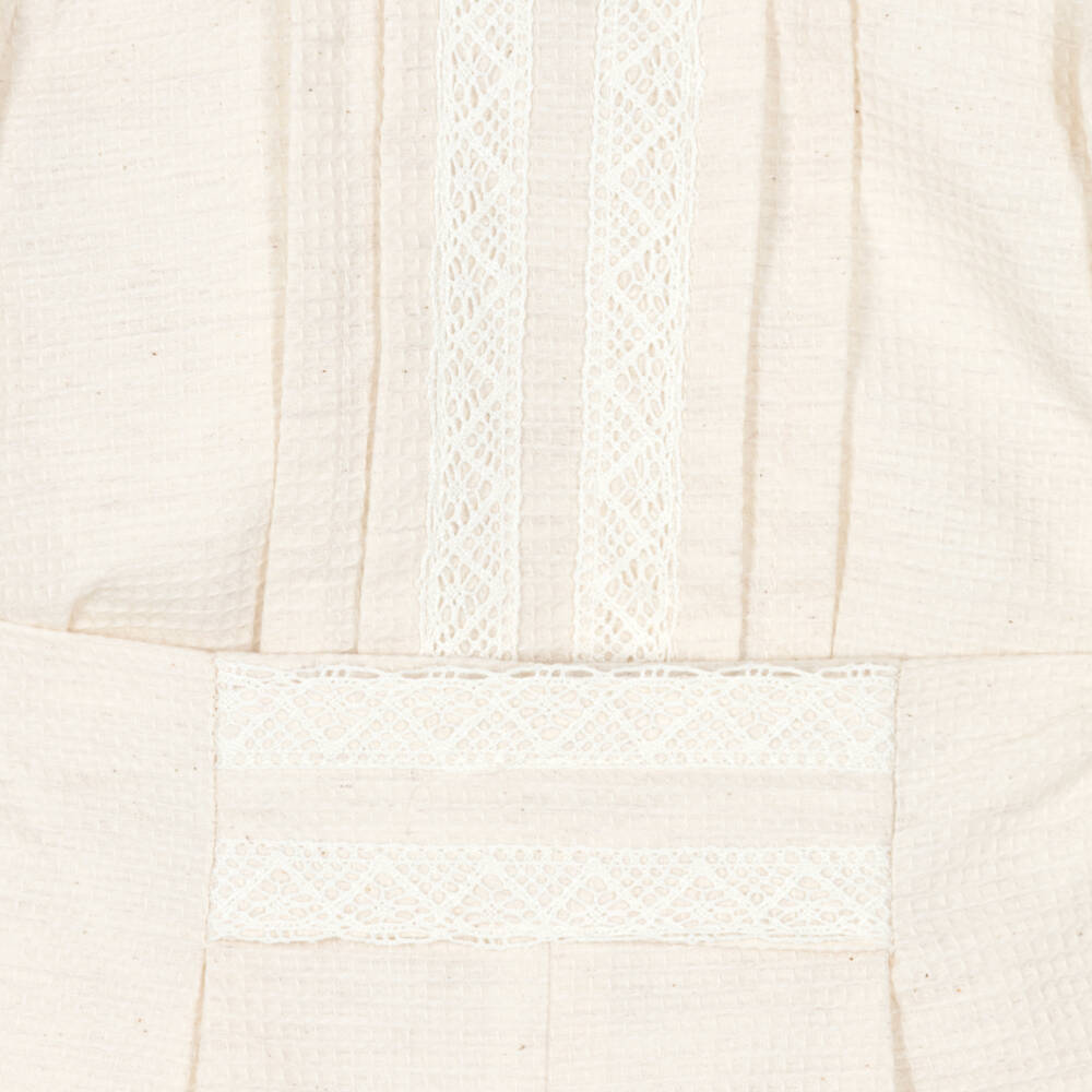 Miranda-Baby Boys Ivory Cotton Traditional Shorts Set | Childrensalon
