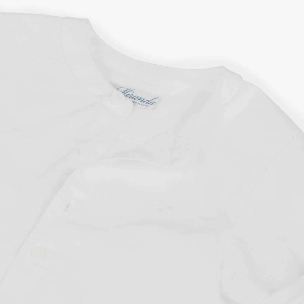 Miranda-Boys Ivory Linen & Cotton Waistcoat Suit | Childrensalon