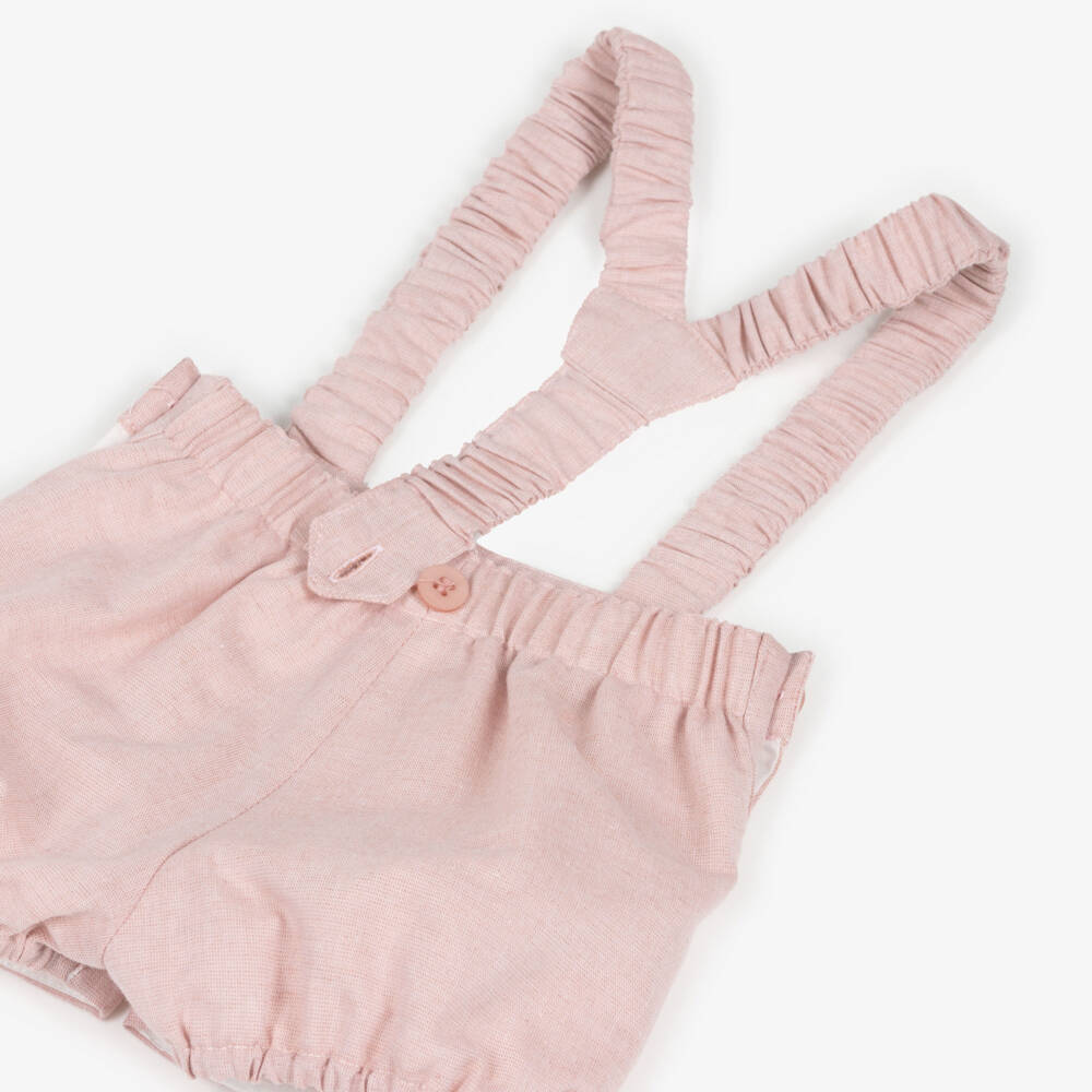 Miranda-Boys Pale Pink Shorts Set | Childrensalon
