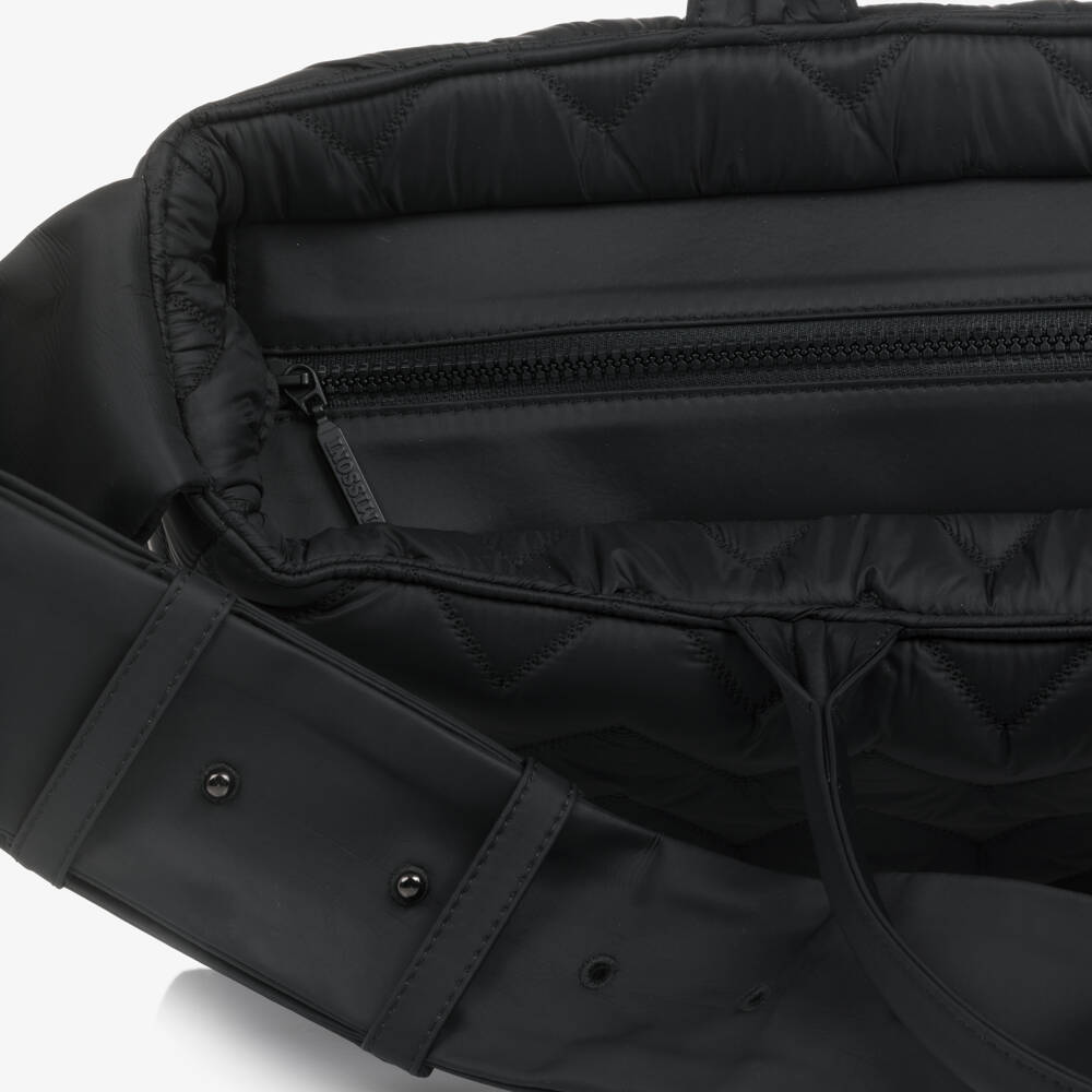Missoni-Black Quilted Zigzag Changing Bag (42cm) | Childrensalon