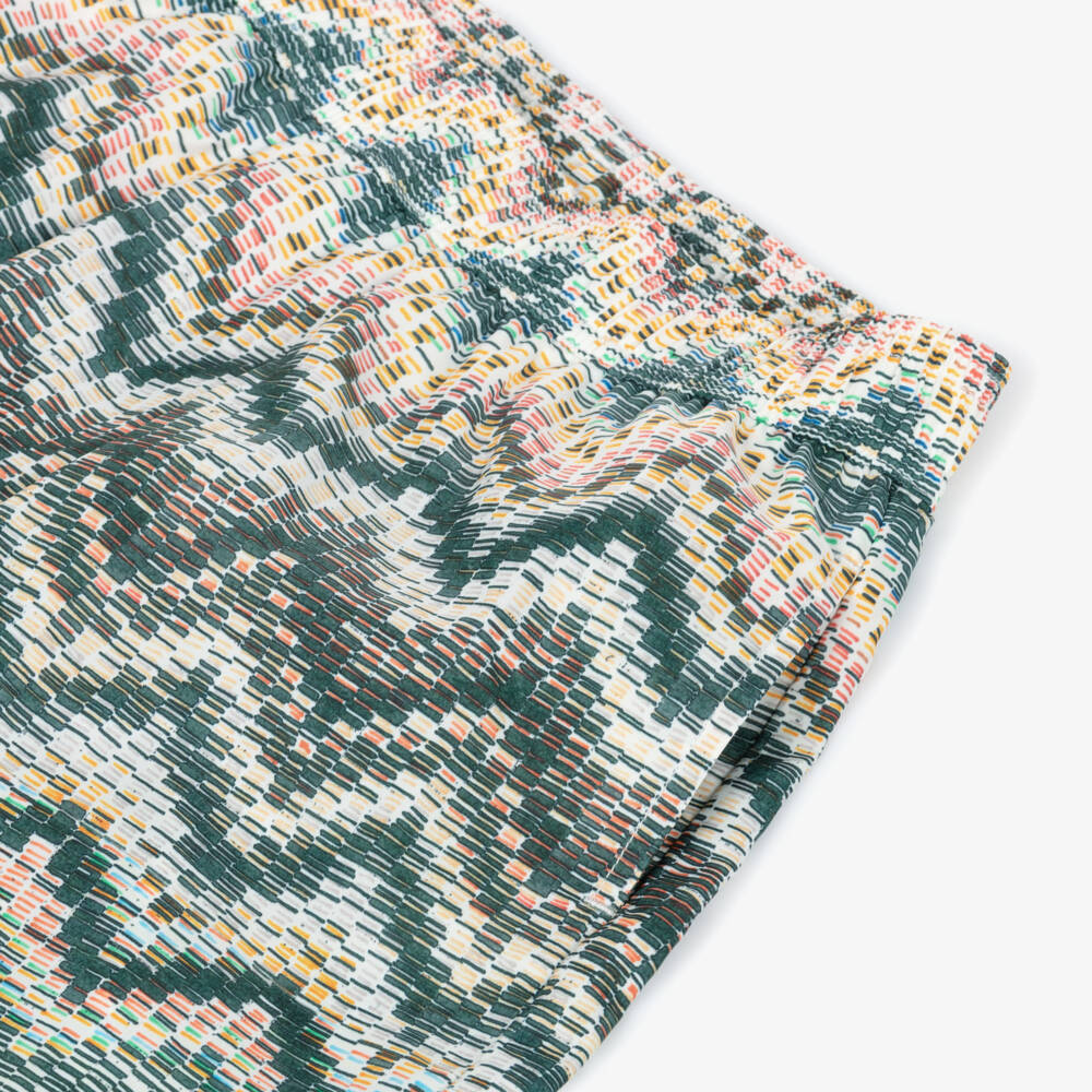 Missoni-Boys Green Zigzag Swim Shorts | Childrensalon