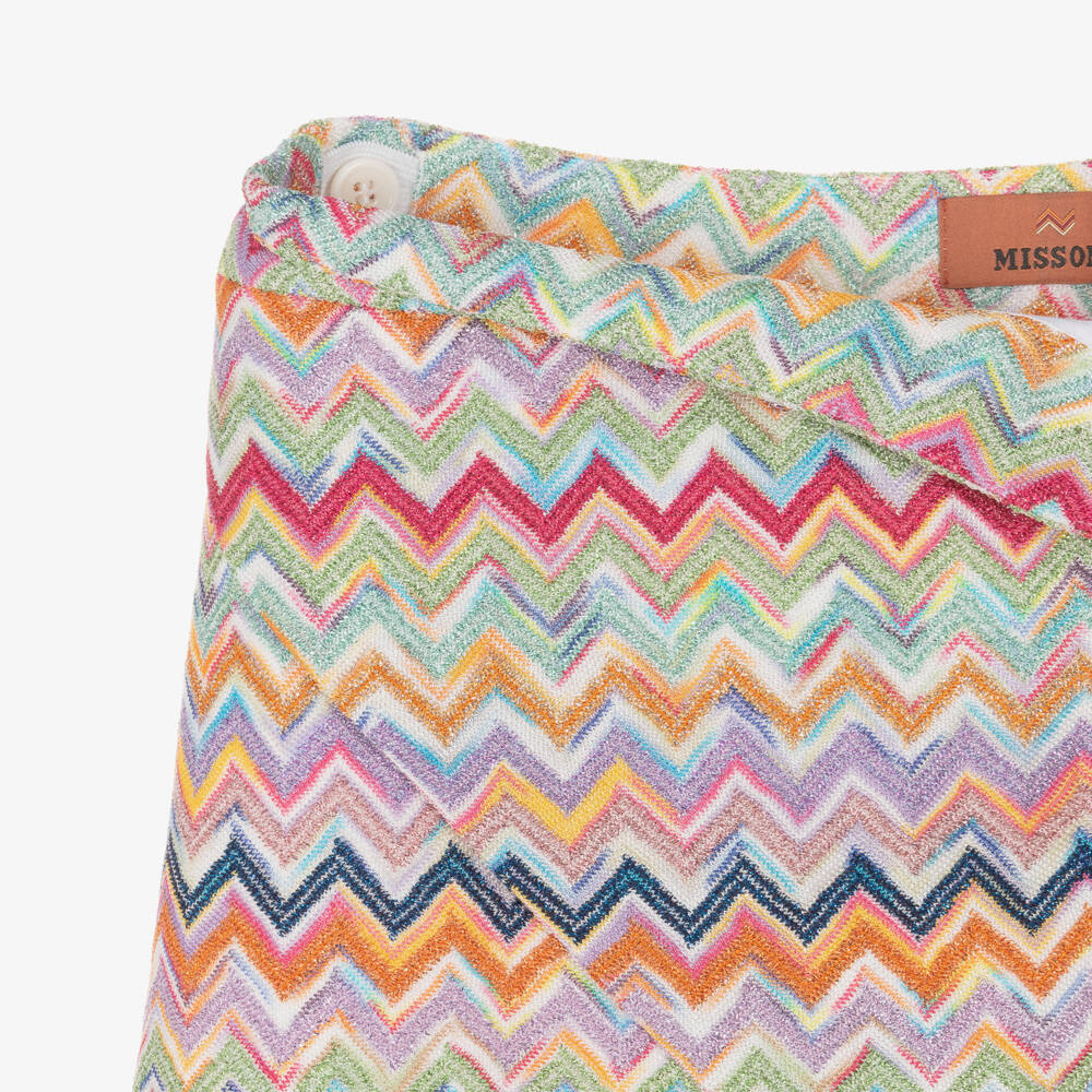 Missoni-Girls Colourful Zigzag Print Skirt | Childrensalon