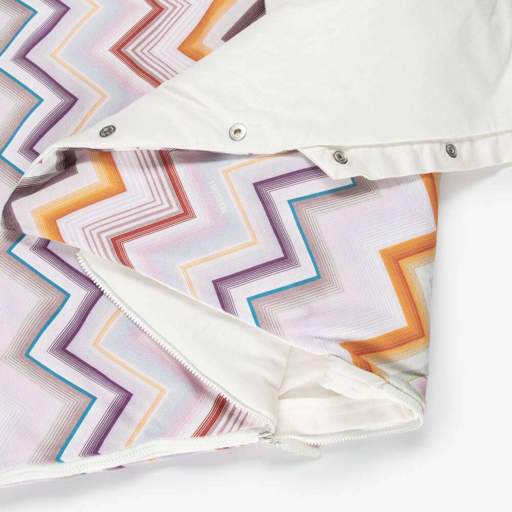 Missoni-Girls Pink Zigzag Print Baby Nest (78cm) | Childrensalon