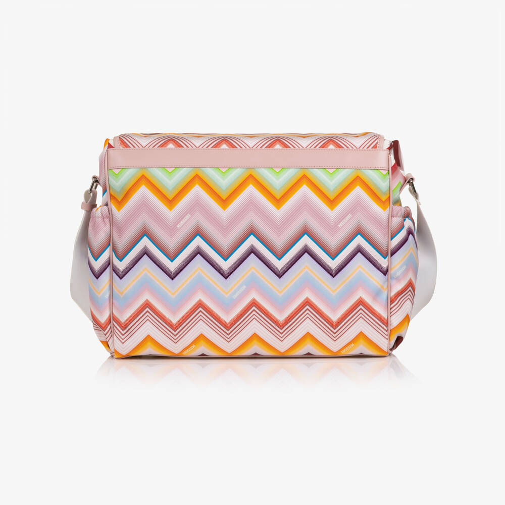 Missoni-Pink Zigzag Print Changing Bag (48cm) | Childrensalon