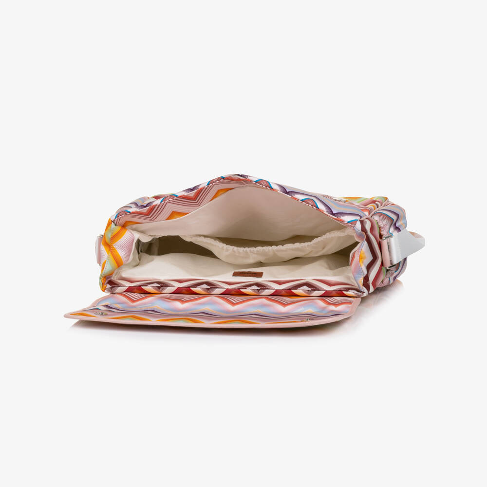 Missoni-Pink Zigzag Print Changing Bag (48cm) | Childrensalon