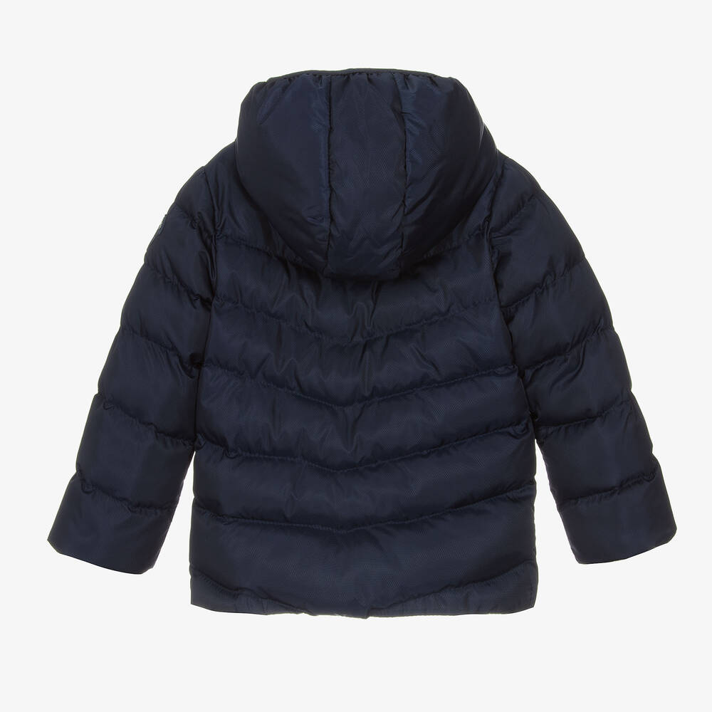 Mitch & Son-Boys Navy Blue Puffer Coat | Childrensalon