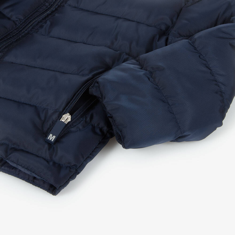Mitch & Son-Boys Navy Blue Puffer Coat | Childrensalon