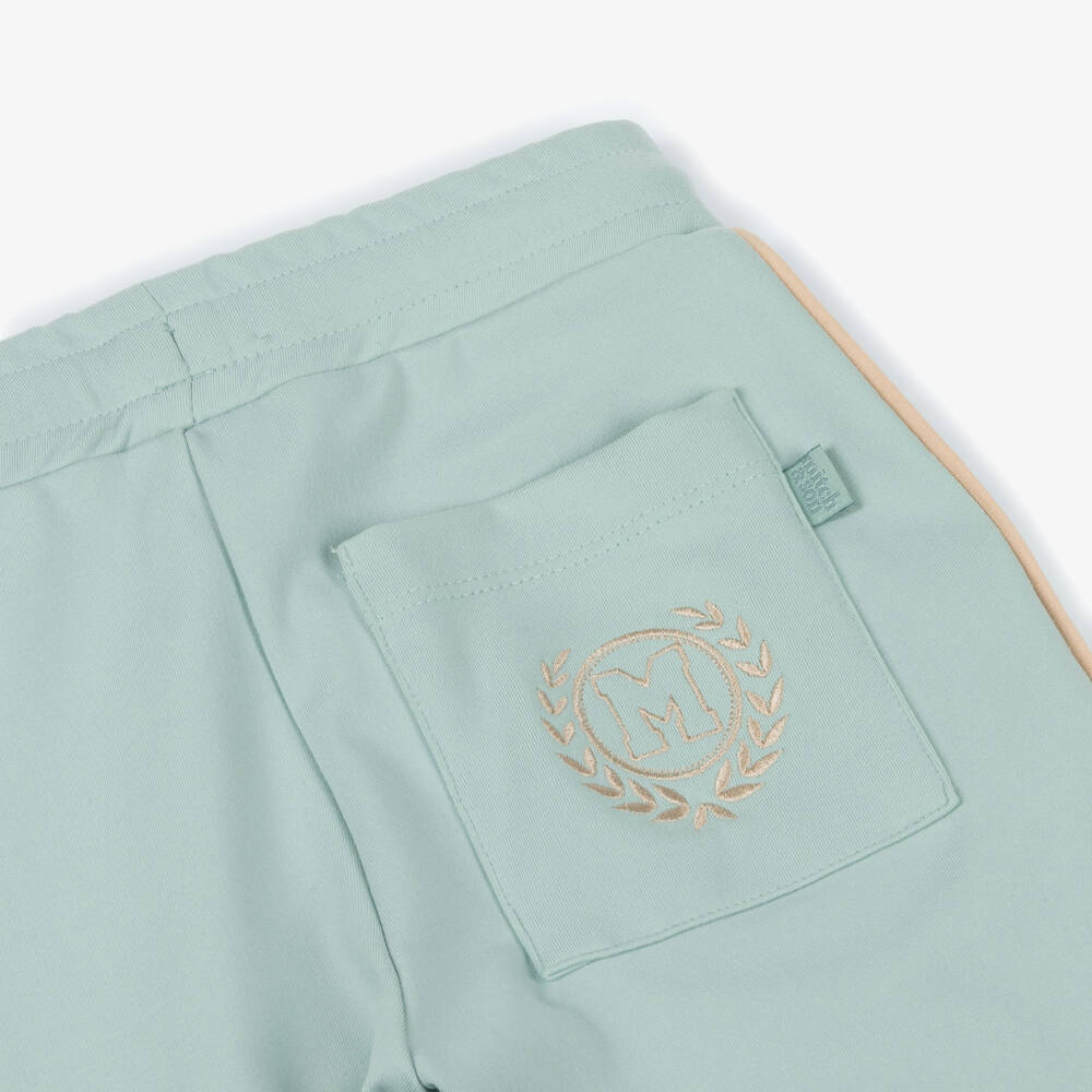 Mitch & Son-Boys Pale Green Polo Style Tracksuit | Childrensalon