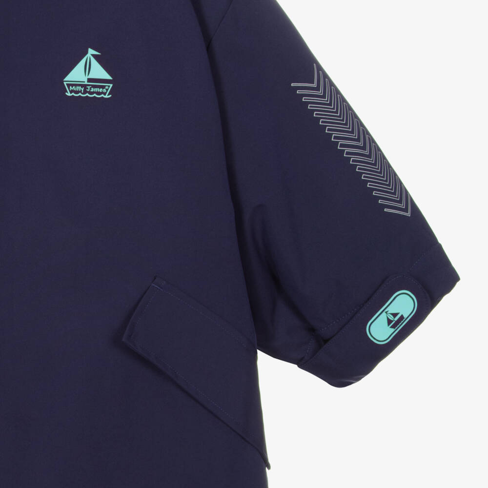 Mitty James-Blue Water-Repellent Changing Coat | Childrensalon