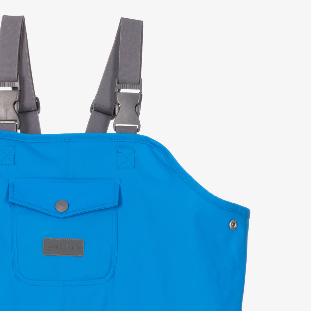 Mitty James-Blue Waterproof Raincoat & Salopettes | Childrensalon