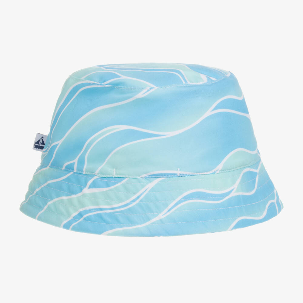 Mitty James-Boys Blue Wave Bucket Hat | Childrensalon