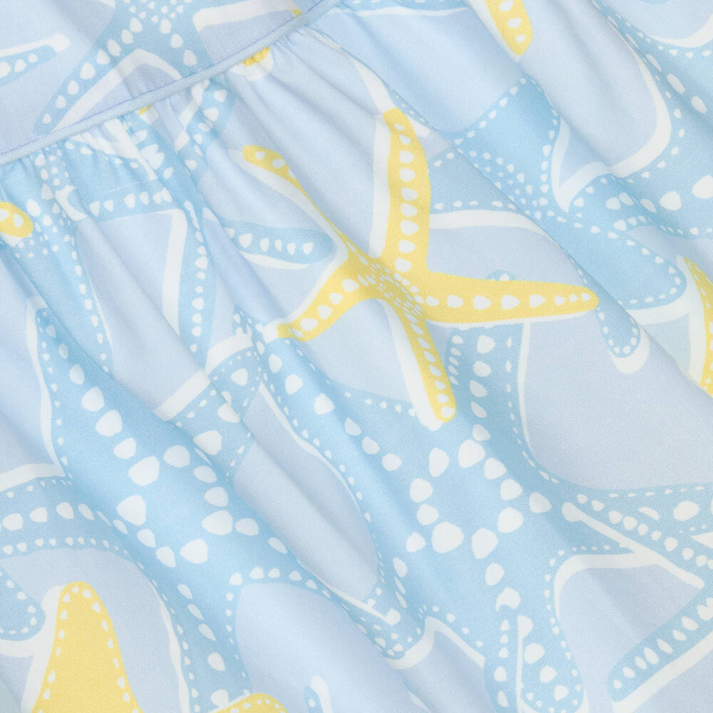 Mitty James-Girls Blue Starfish Sun Dress | Childrensalon