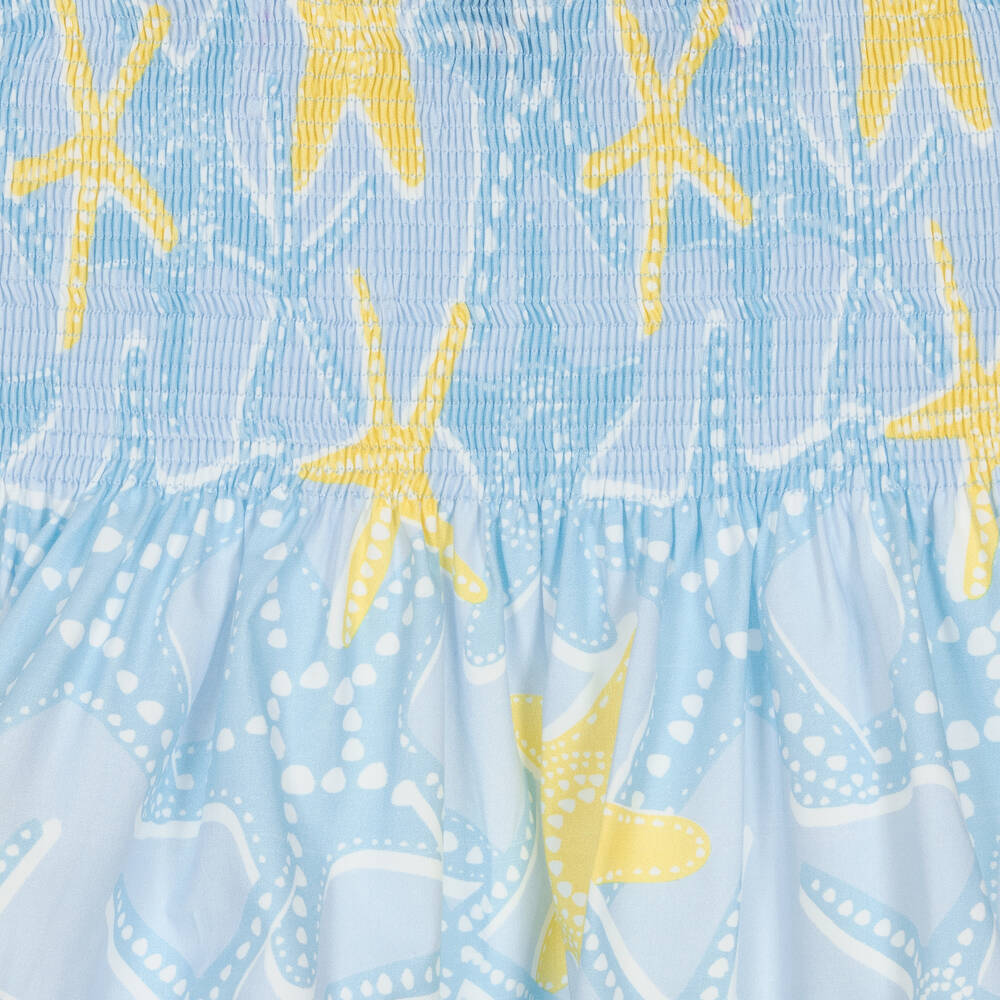 Mitty James-Girls Blue Starfish Sun Dress | Childrensalon