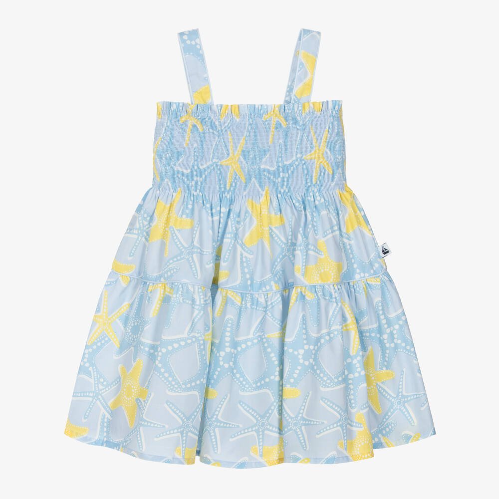 Mitty James-Girls Blue Starfish Sun Dress | Childrensalon