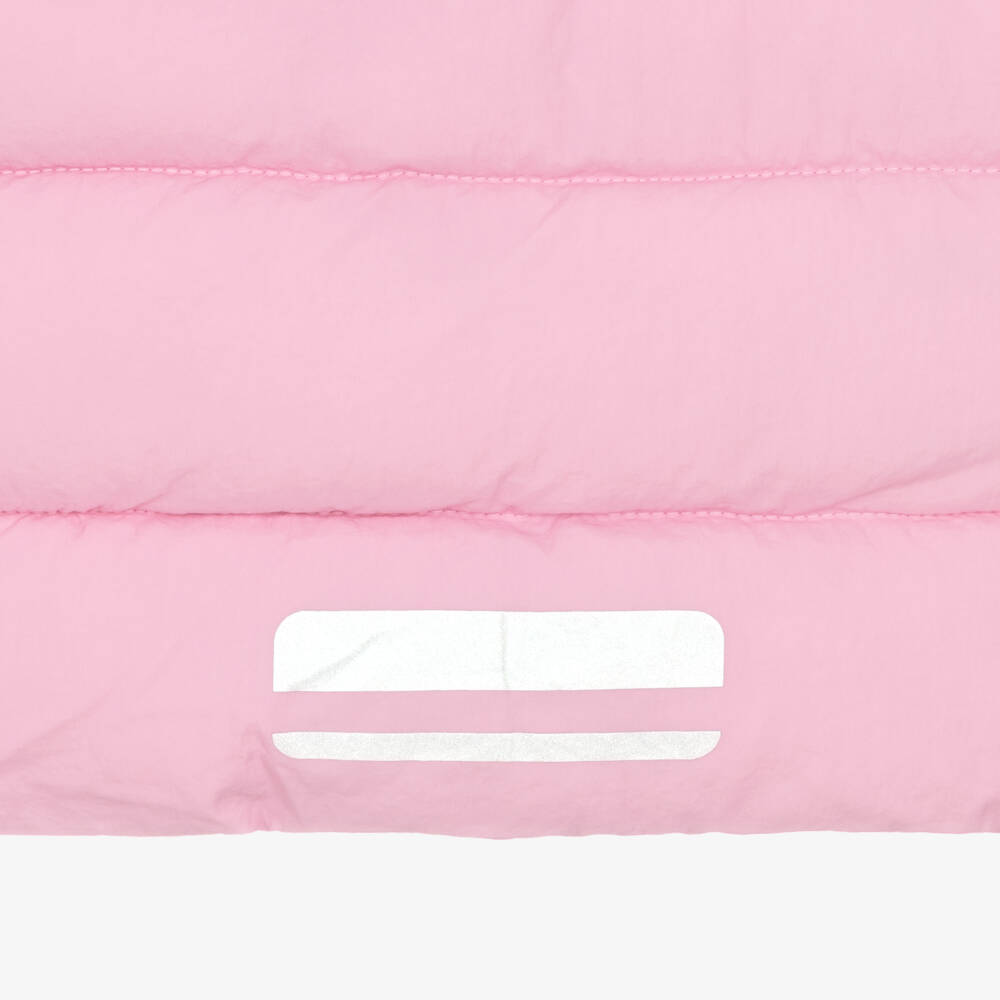 Mitty James-Girls Pink Showerproof Puffer Coat | Childrensalon