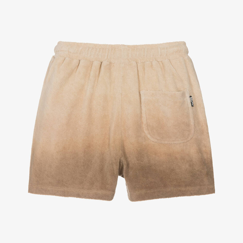 Molo-Beige Ombré Towelling Shorts | Childrensalon