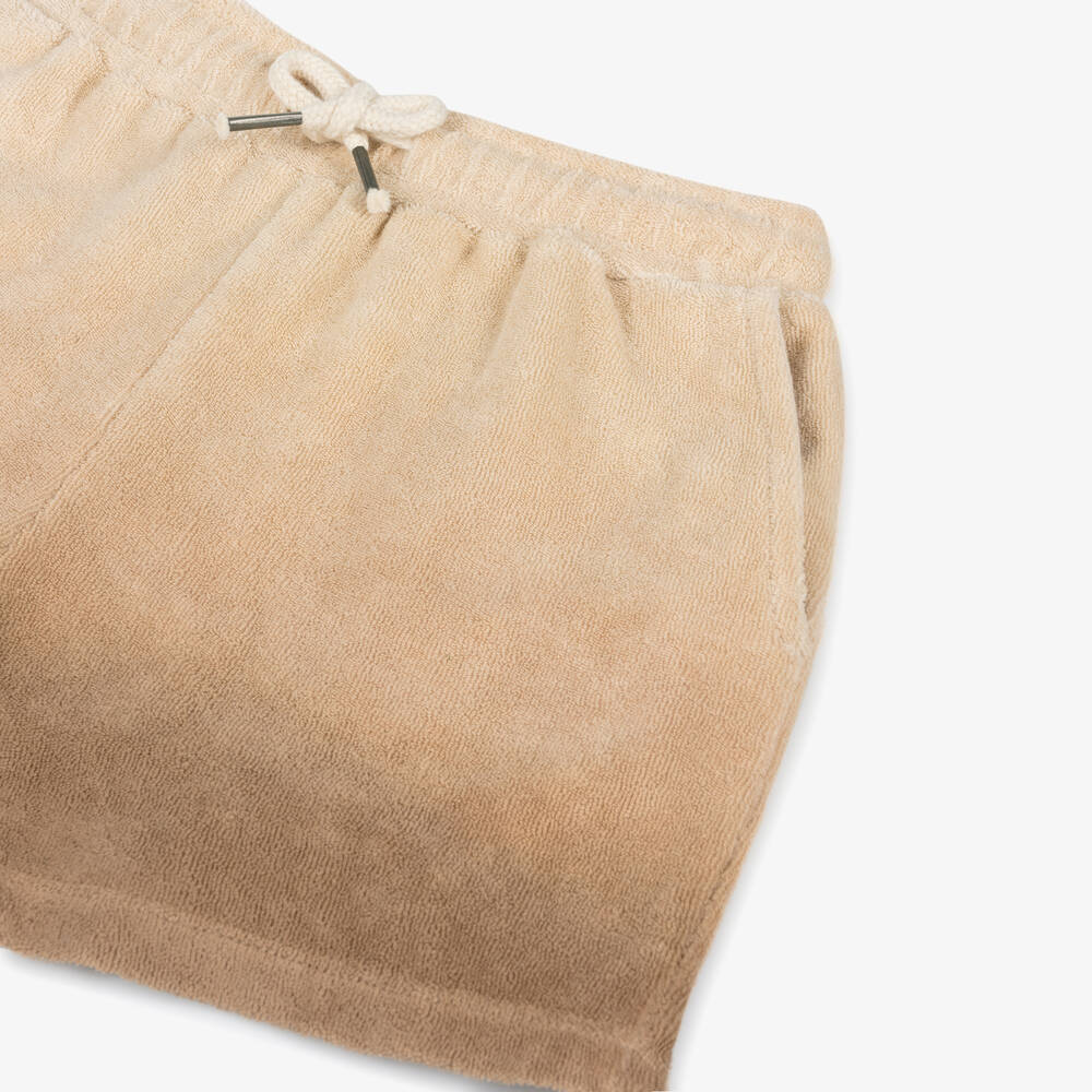 Molo-Beige Ombré Towelling Shorts | Childrensalon