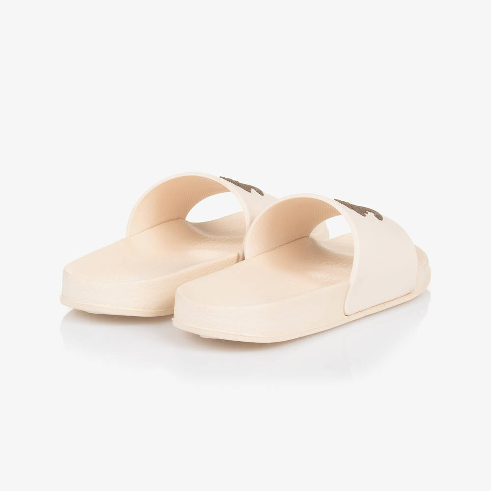 Molo-Beige Palm Tree Smile Sliders | Childrensalon