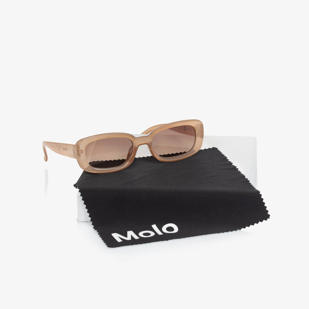 Molo-Beige Transparent Sunglasses (UVA/UVB) | Childrensalon