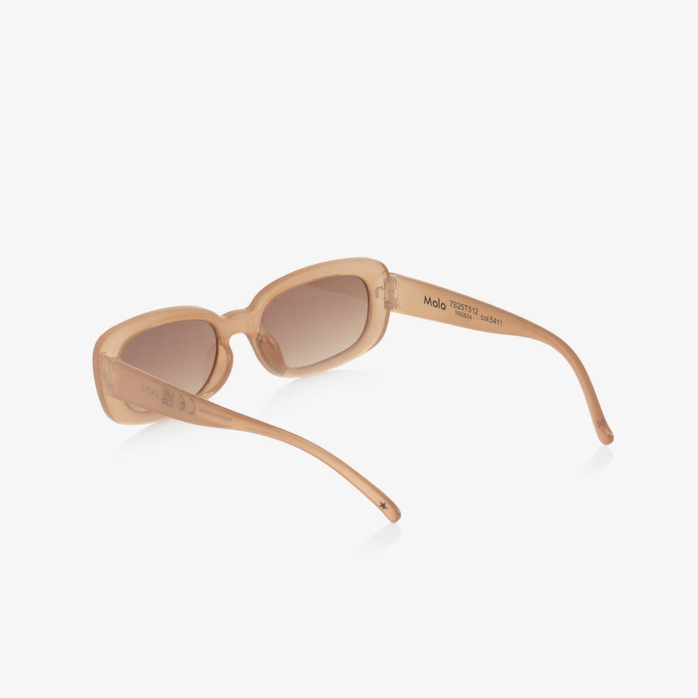 Molo-Beige Transparent Sunglasses (UVA/UVB) | Childrensalon