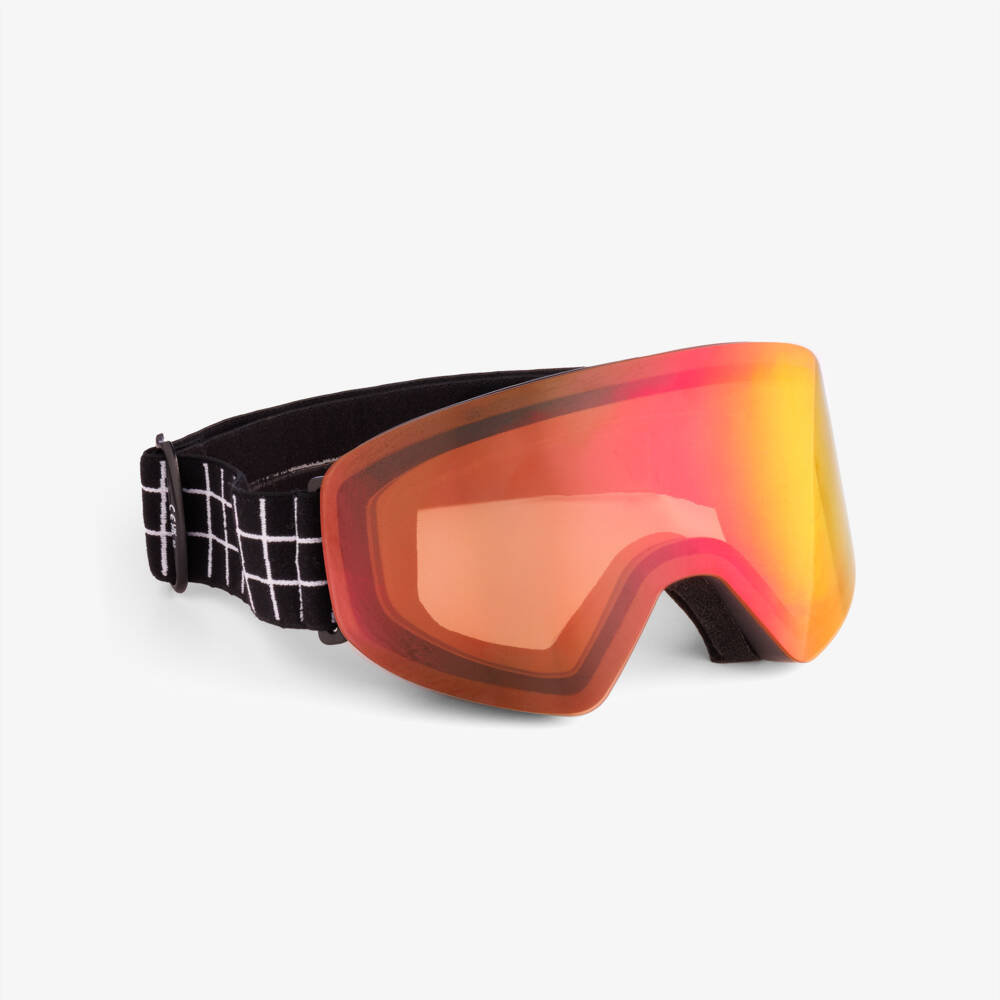 Molo-Black & Orange-Red Ombré Ski Goggles | Childrensalon