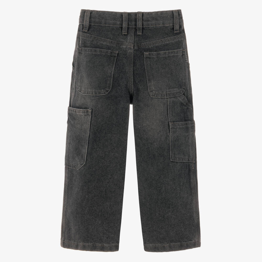 Molo-Black Relaxed Fit Jeans with Carpenter Pockets | Childrensalon