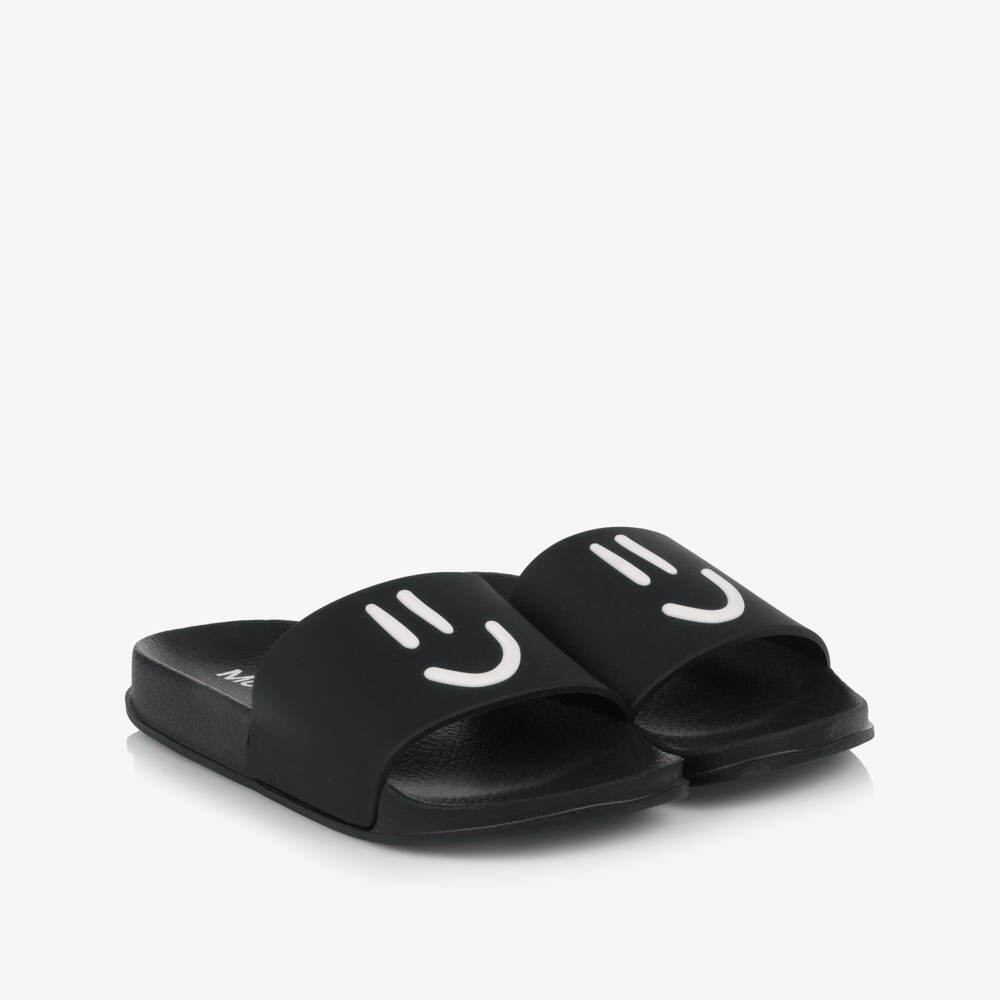 Molo-Black Smiling Face Sliders | Childrensalon