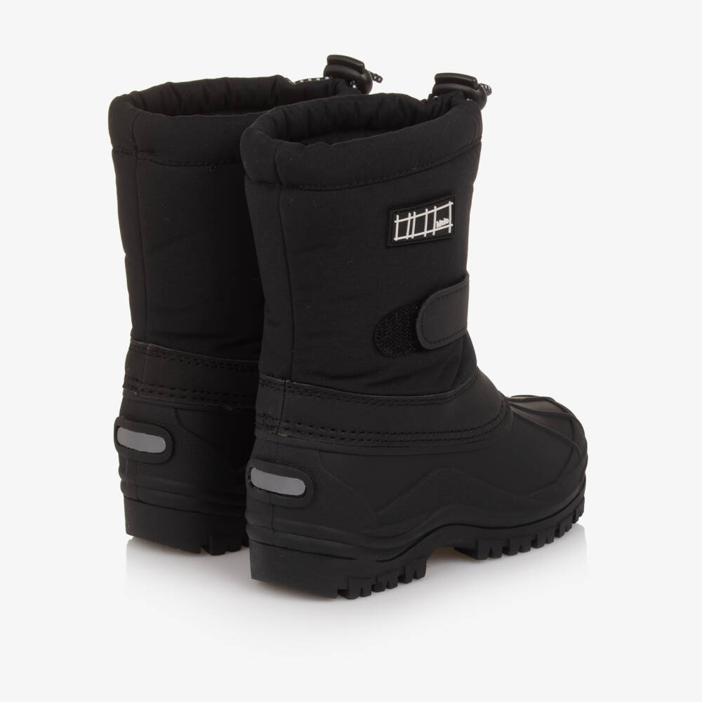 Molo-Black Velcro & Drawstring Snow Boots | Childrensalon