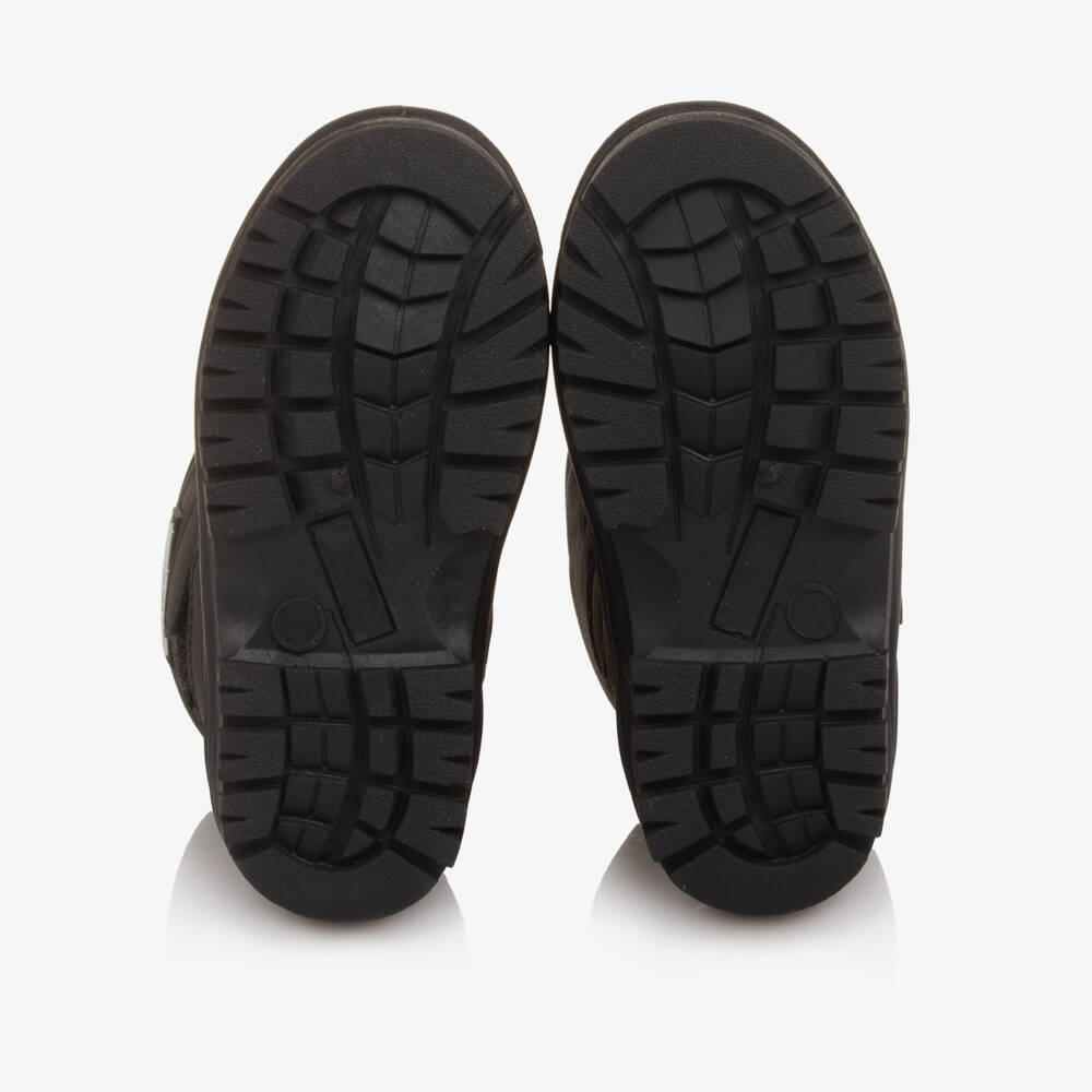 Molo-Black Velcro & Drawstring Snow Boots | Childrensalon