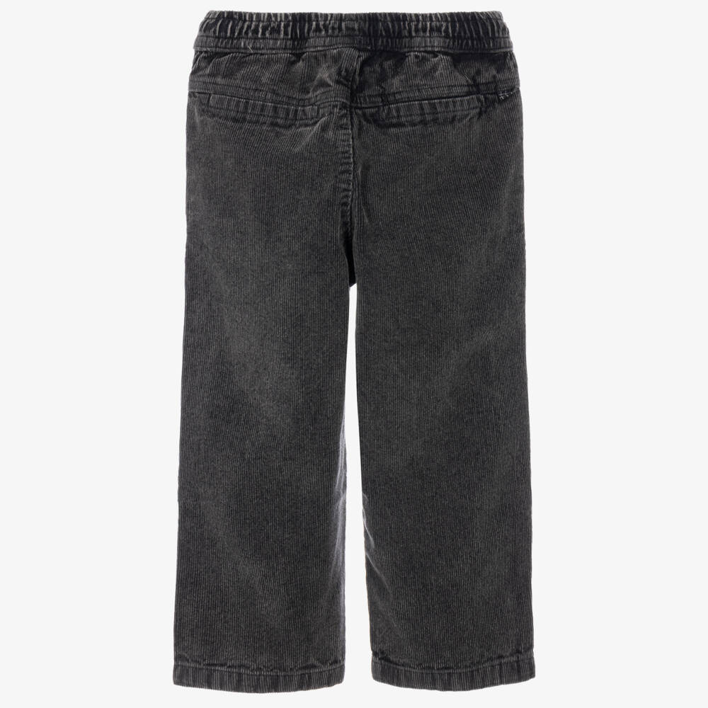 Molo-Black Washed Corduroy Trousers | Childrensalon