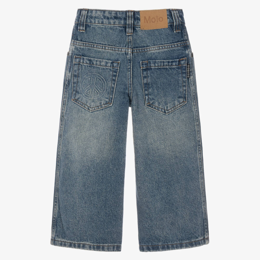Molo-Blue Denim Extra Relaxed Fit Jeans | Childrensalon