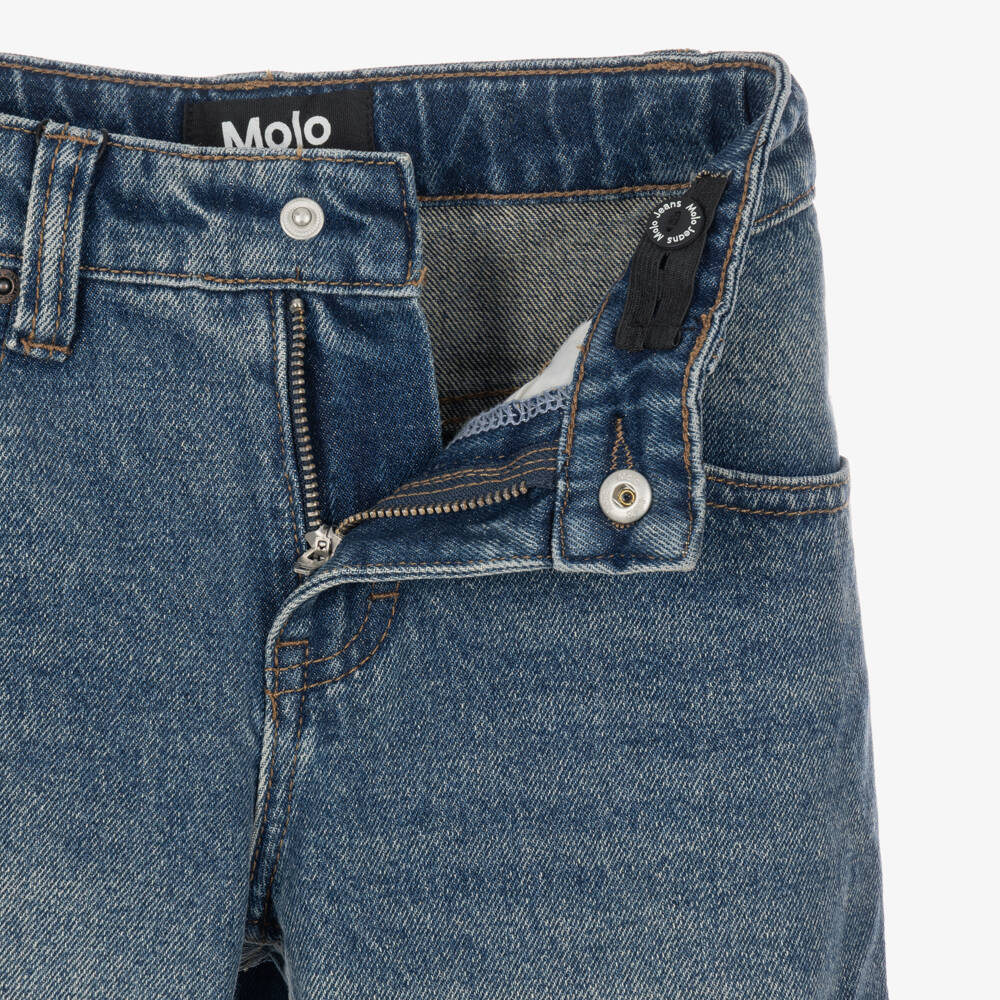 Molo-Blue Denim Extra Relaxed Fit Jeans | Childrensalon