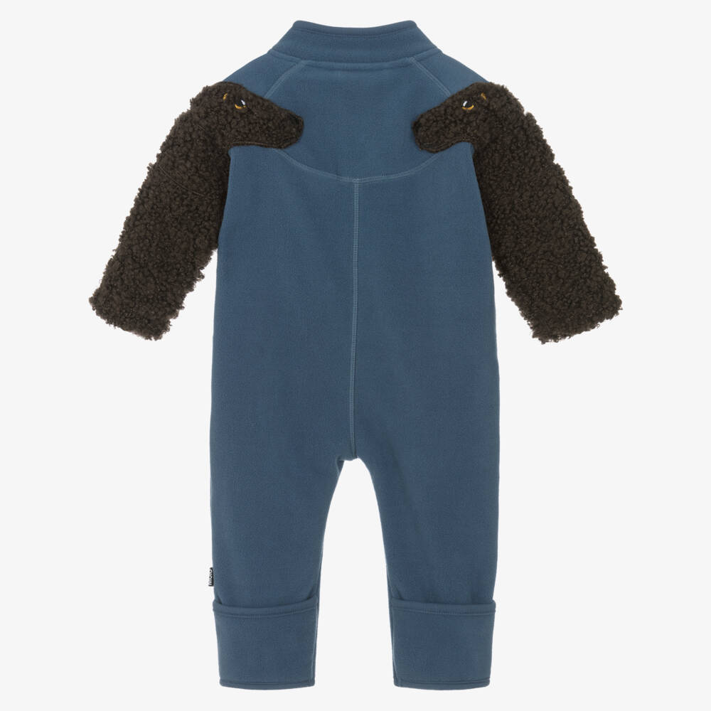 Molo-أفارول شتوي فليس لون أزرق للرضع | Childrensalon