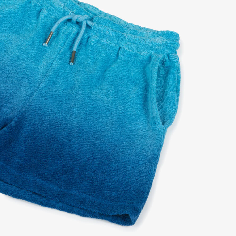 Molo-Blue Ombré Towelling Shorts | Childrensalon