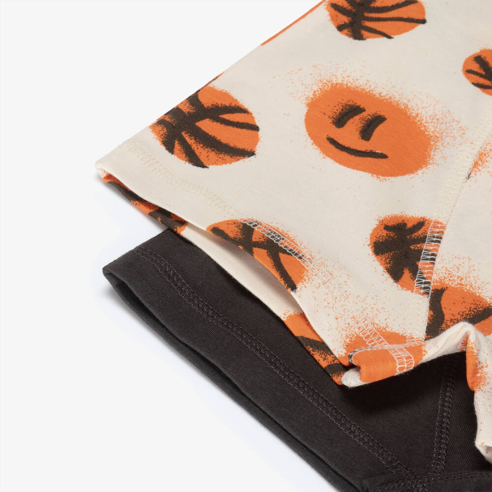 Molo-Boys Beige & Grey Cotton Basketball Boxers (2 Pack) | Childrensalon