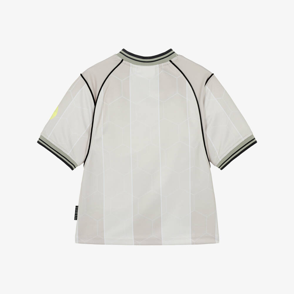 Molo-Boys Beige World United Football T-Shirt | Childrensalon