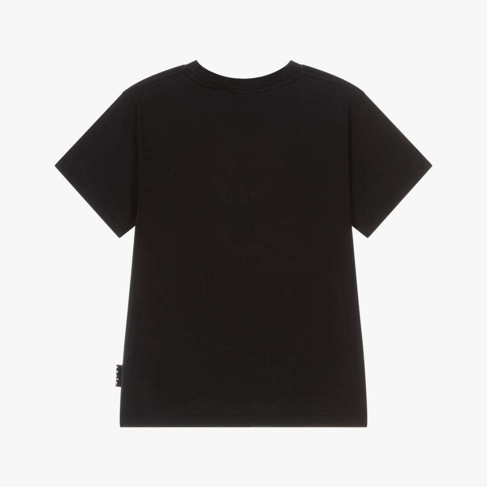 Molo-Футболка черная Баскетбол из органического хлопка для мальчиков | Childrensalon