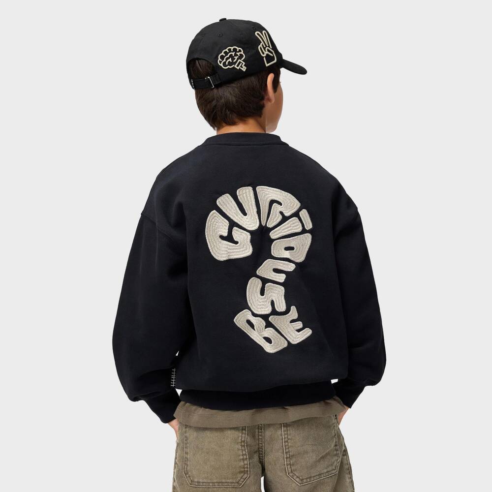 Molo-Boys Black Be Curious Sweatshirt | Childrensalon