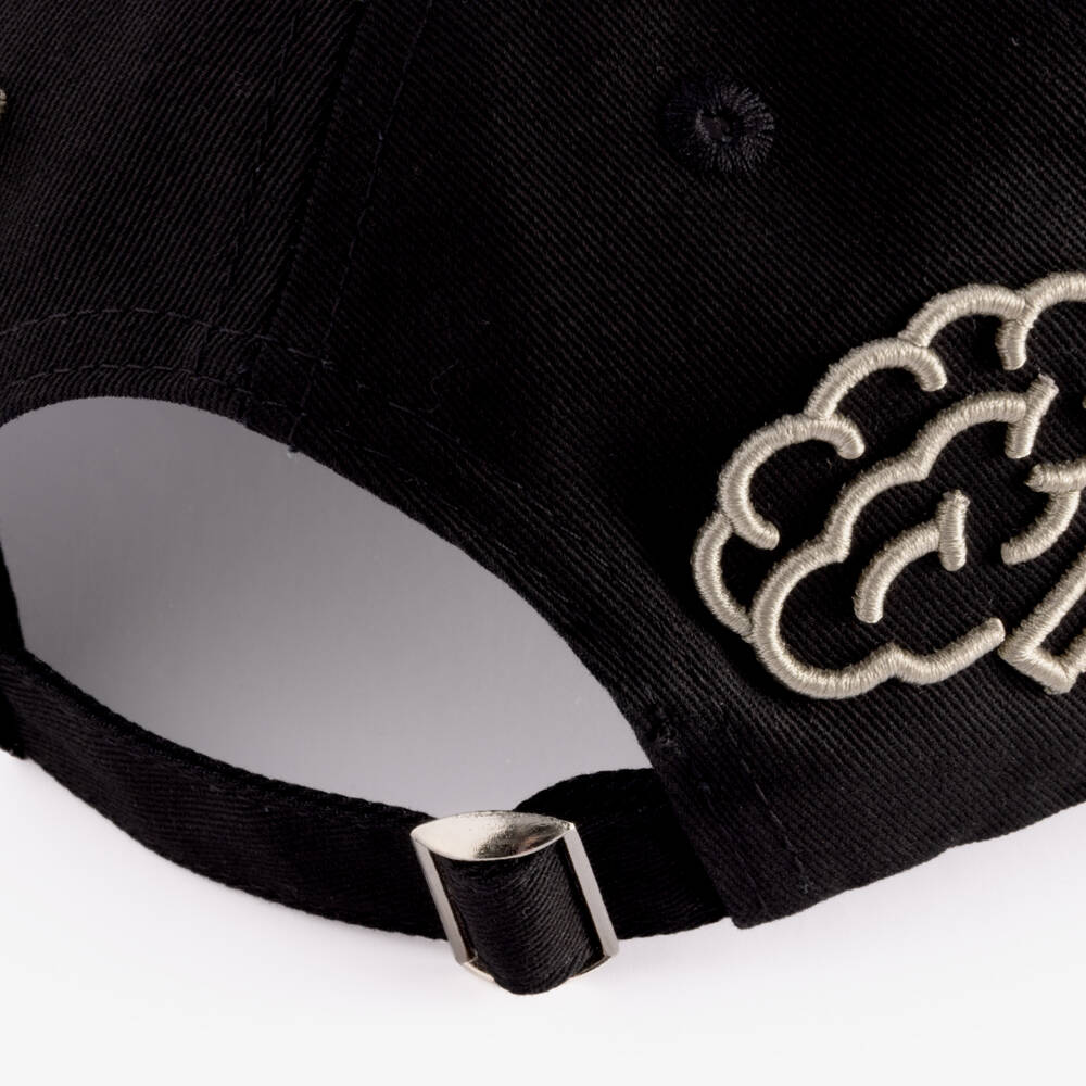 Molo-Boys Black Cap with Symbols Embroidery | Childrensalon